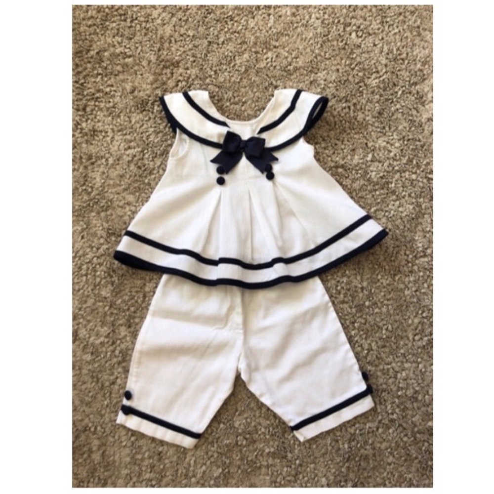 🌊 Flair Sailor Top With Matching Culotte Pants